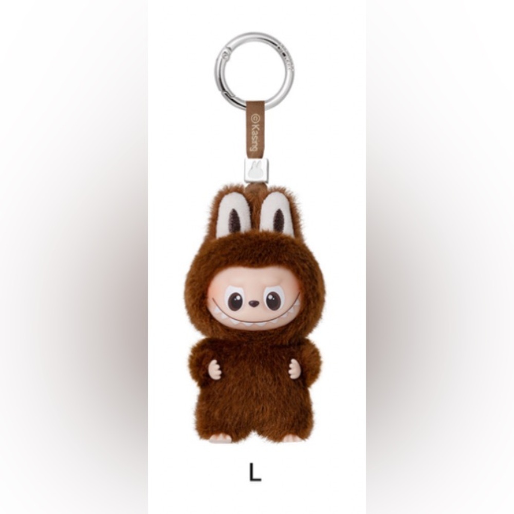 NIB Authentic Pop Mart Pin For Love Confirmed L Labubu Vinyl Pendant Chocolate